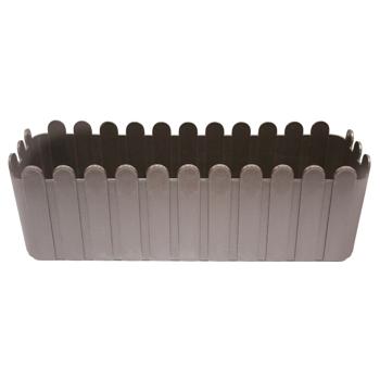 Вазон Алеана Парканчик 49х16,5см темно-коричневий - купити, ціни на NOVUS - фото 1