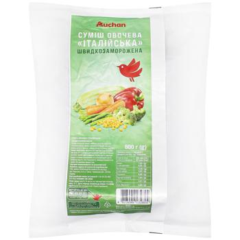 Смесь овощная Auchan Итальянская замороженная 800г