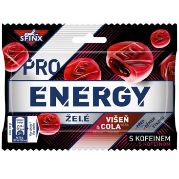 Цукерки Sfinx Pro Energy желейні зі смаком вишні та коли 60г - купити, ціни на Ідеал - фото 1