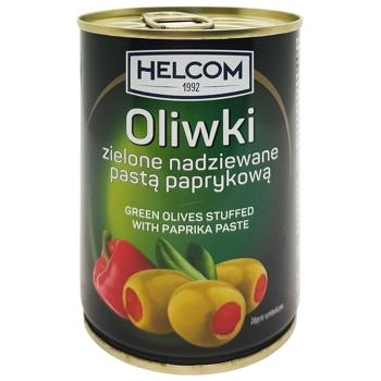 Helcom Stuffed with Paprika Green Olives 0.3l - buy, prices for Tavria V - photo 1