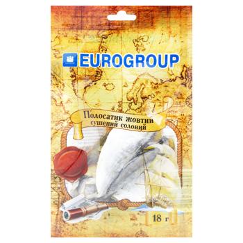 Жовтий полосатик Eurogroup солоно-сушений 18г - купити, ціни на КОСМОС - фото 1