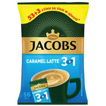 Напиток кофейный Jacobs 3в1 Caramel Latte 12,3г х 56шт - купить, цены на За Раз - фото 1