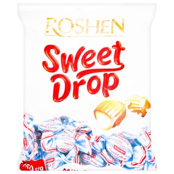 Карамель Roshen Молочна краплинка з молочною начинкою 150г - купити, ціни на Ідеал - фото 1