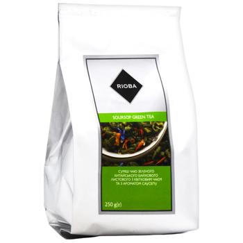 Смесь чая Rioba Soursop Green Tea зеленого с цветочным с ароматом саусепа 250г - купить, цены на - фото 2