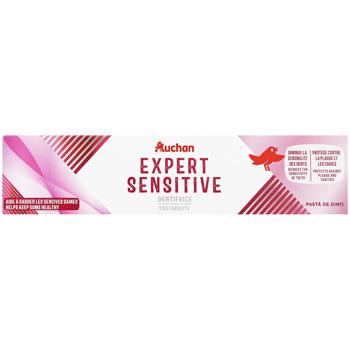 Зубная паста Auchan для чувствительных зубов 75мл - купить, цены на Auchan - фото 2