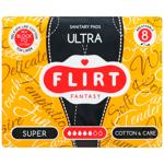 Fantasy Flirt Ultra Cotton&Care Sanitary Pads 8pcs