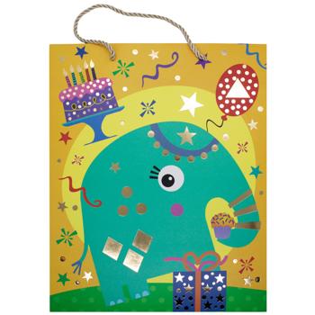 Пакет подарочный бумажный 26*32*10см - купить, цены на КОСМОС - фото 4