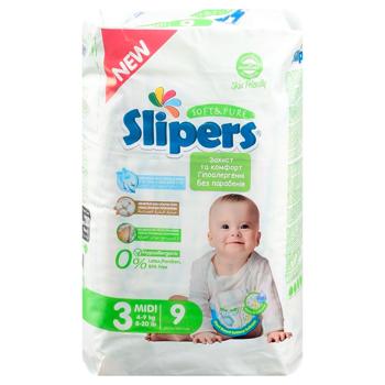 Slipers S-203 Midi Diapers 3 4-9kg 9pcs - buy, prices for Tavria V - photo 3
