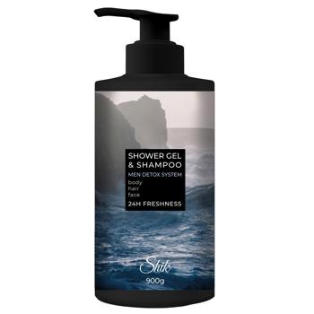Shik Men Detox System Shower Gel & Shampoo 900ml - buy, prices for Chudo Market - photo 1