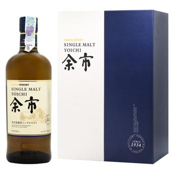 Віскі Nikka Yoichi 45% 0,7л коробка + 2 келихи - купити, ціни на МегаМаркет - фото 1