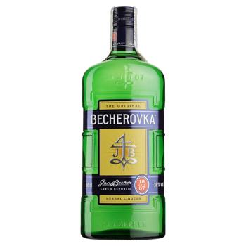 Лікерна настоянка на травах Becherovka 38% 0,5л - купити, ціни на ULTRAMARKET - фото 1