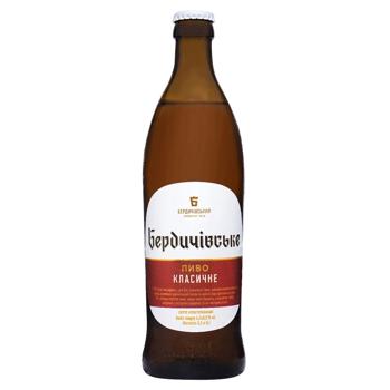 Berdychivske Classic Light Beer 4.2% 0.5l - buy, prices for NOVUS - photo 1