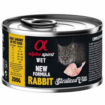 Вологий корм для котів Alpha Spirit Sterilized 200 г - кролик - купити, ціни на MasterZoo - фото 1