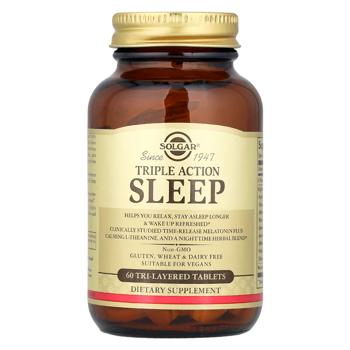 Solgar Triple Action Sleep 60 tri-layered tablets