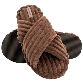 13244 HS-Puffy Women's Brown Slippers s.40 - buy, prices for Ideal - photo 5