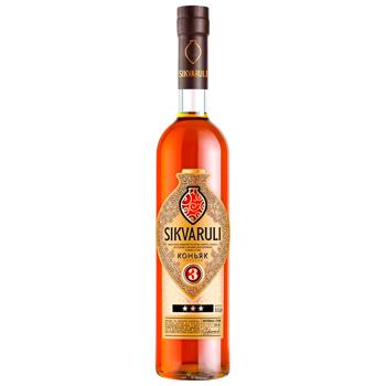 Коньяк Sikvaruli 3 роки 40% 0,5л