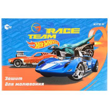 Тетрадь для рисования Kite Hot Wheels 12 листов - купить, цены на Auchan - фото 5