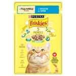 Корм вологий Friskies з лососем для дорослих котів 85г