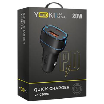 Зарядний пристрій Yoki Led Series YK-C20 PD/QC 20W