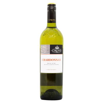 Cruse Chardonnay Pays D'OC White Dry Wine 13.5% 0.75l - buy, prices for - photo 1