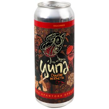 Пиво Ципа Double копчена темне нефільтроване 6% 0,5л - купити, ціни на WINETIME - фото 1