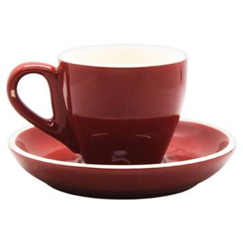 Rioba Red Cup and Saucer 95ml - buy, prices for METRO - photo 1