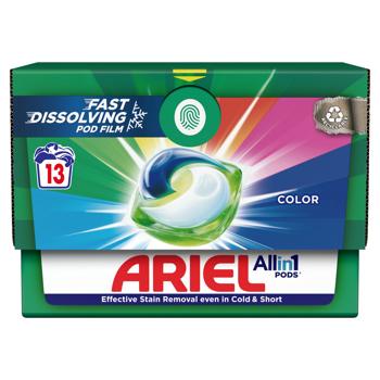 Капсулы для стирки Ariel Pods All-in-1 Color 13шт - купить, цены на МегаМаркет - фото 3