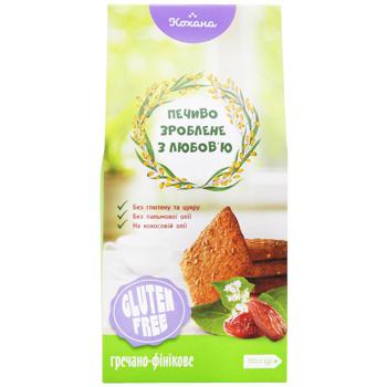 Печиво Кохана гречано-фінікове без глютену та цукру 170г - купити, ціни на Auchan - фото 2