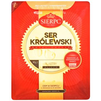 Sierpc Korolivskiy Slicing Cheese 45% - buy, prices for MegaMarket - photo 1