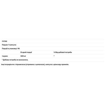 Thorne Research Taurine 500mg 90 capsules - buy, prices for Biotus - photo 2