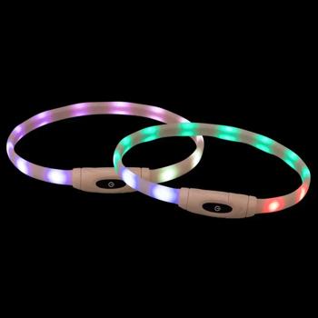 Trixie Flash Light Ring USB нашийник для собак XS–XL 65 см х 16 мм - різнокольоровий - купити, ціни на MasterZoo - фото 6