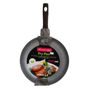 Kamille Gray Marble Frying Pan 28cm - buy, prices for MegaMarket - photo 2