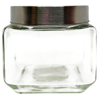 Банка з кришкою скляна квадратна 800мл 9907Y - купити, ціни на КОСМОС - фото 2