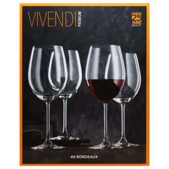 Nachtmann Vivendi Bordeaux Glass 763ml 4pcs - buy, prices for ULTRAMARKET - photo 2