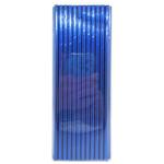 Соломинки для напитков бумажные голубые 25шт