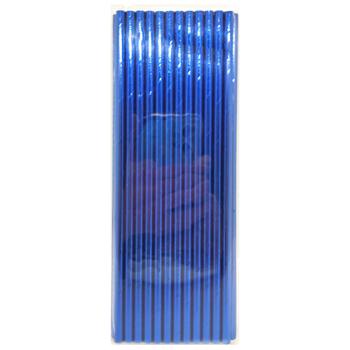 Blue Paper Straws for Drinks 25pcs