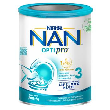 Nestle Nan Optipro 3 Baby Dry Milk Mix 800g - buy, prices for METRO - photo 2