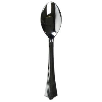 Metal Imitation Set of Disposable Spoons 16cm 12pcs