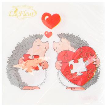 La Fleur Puzzle of Love Two-ply Napkins 33x33cm 20pcs - buy, prices for MegaMarket - photo 2