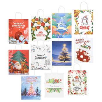 New Year's Paper Package in Assortment 26*33*12cm - buy, prices for MegaMarket - photo 1