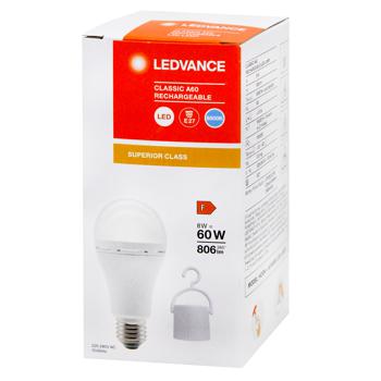 Лампа з акумулятором Ledvance LED A60 6500K E27 8W - купити, ціни на NOVUS - фото 1