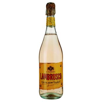 Sizarini Lambrusco White Semi-Sweet Sparkling Wine 8% 0.75l - buy, prices for Biotus - photo 1