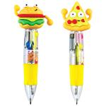 Ручка Centrum Pizza/Hamburger шариковая автоматическая 4 цвета 0.7мм в ассортименте