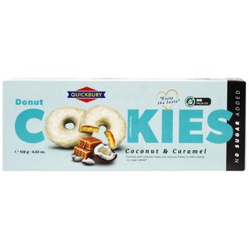 Печенье Quickbury донаты с кокосом и карамелью 128г - купить, цены на - фото 3