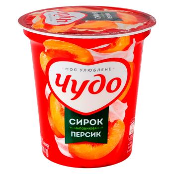 Chudo Peach Whipped Curd Dessert 5% 170g - buy, prices for Auchan - photo 1