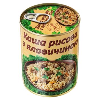 Каша яловичина консервована 340г - купити, ціни на Ідеал - фото 1