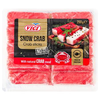 Vici Chilled Crab Sticks With Crab Meat 250g - buy, prices for Vostorg - photo 1