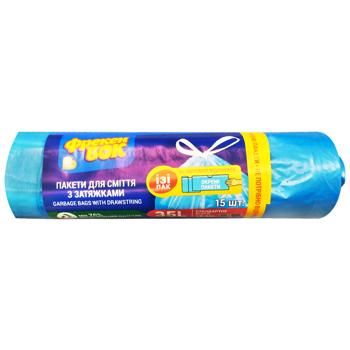 Freken Bok Standard Garbage Bags with Tightening 35l 15pcs