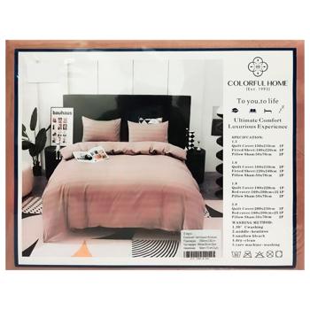 Комплект постільної білизни Colorful Home сатин страйп - купити, ціни на Cупермаркет "Харків" - фото 2