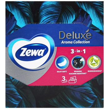 Салфетки косметические Zewa Deluxe Aroma Collection 60шт - купить, цены на КОСМОС - фото 6